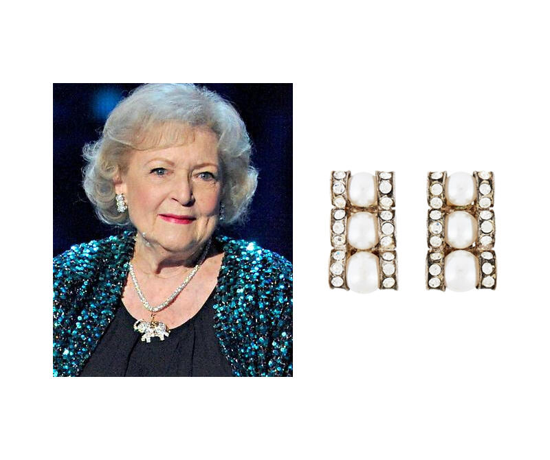 Betty White's Personally Owned Earrings